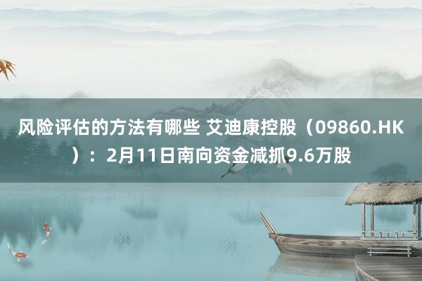 风险评估的方法有哪些 艾迪康控股（09860.HK）：2月11日南向资金减抓9.6万股