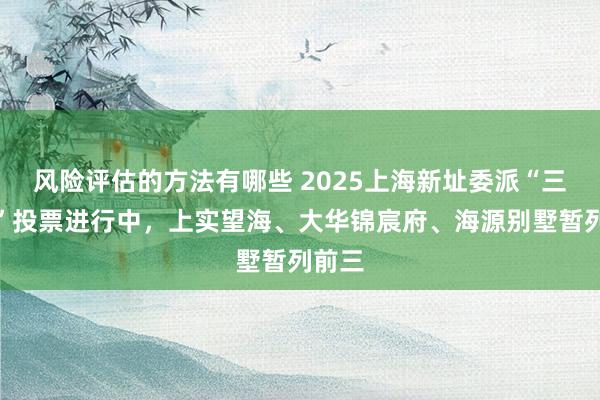 风险评估的方法有哪些 2025上海新址委派“三好生”投票进行