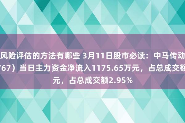 风险评估的方法有哪些 3月11日股市必读：中马传动（6037